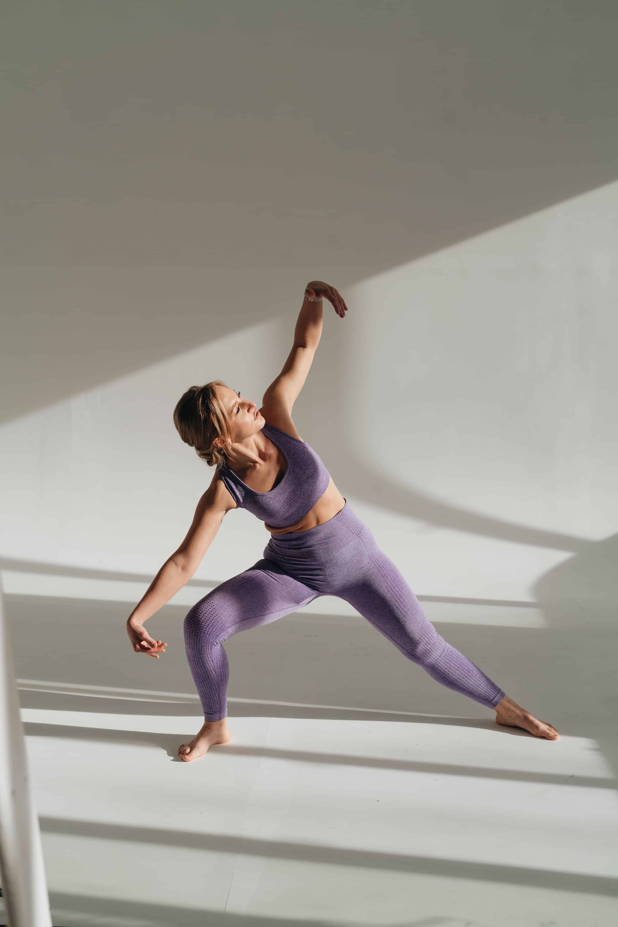 woman doing yoga